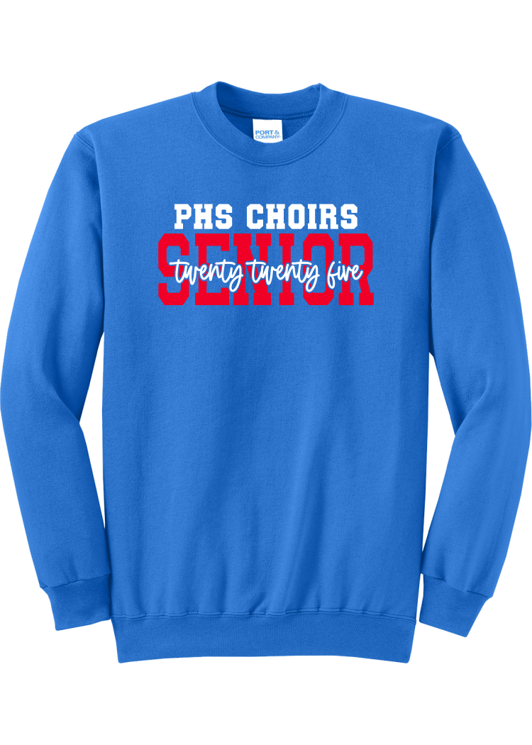 Plainfield Senior 2025 Cursive Crewneck