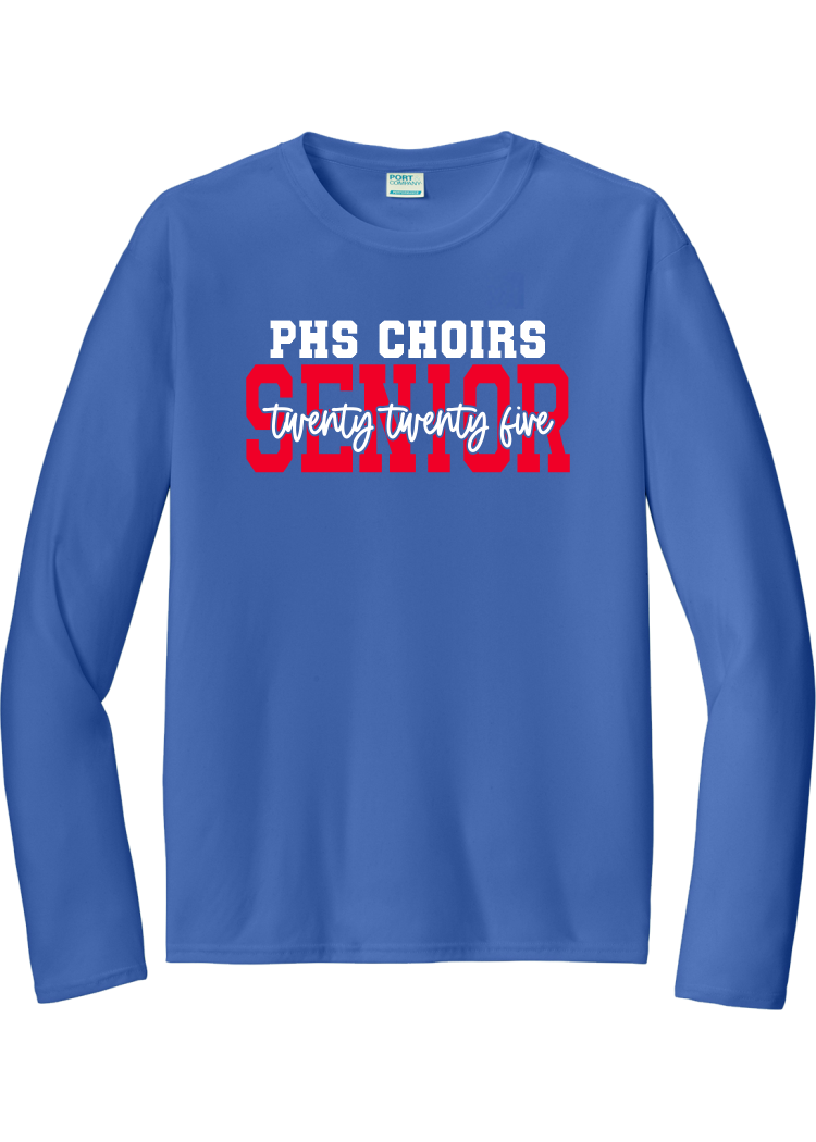 Plainfield Senior 2025 cursive Drifit Longsleeve Tee