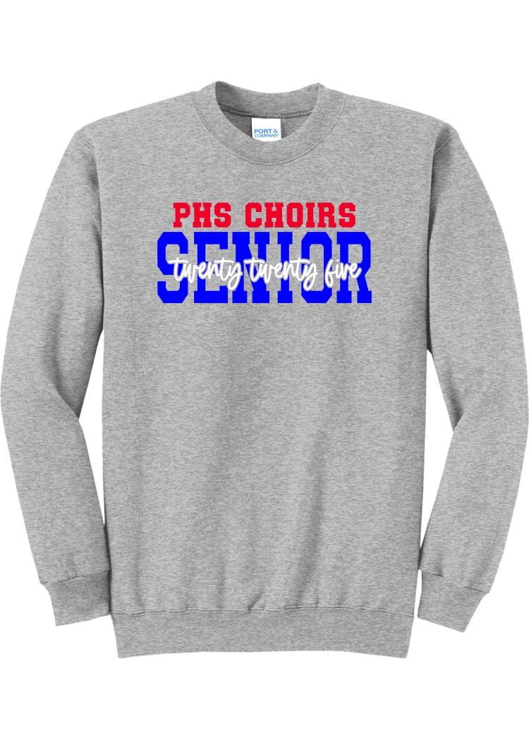 Plainfield Senior 2025 Cursive Crewneck