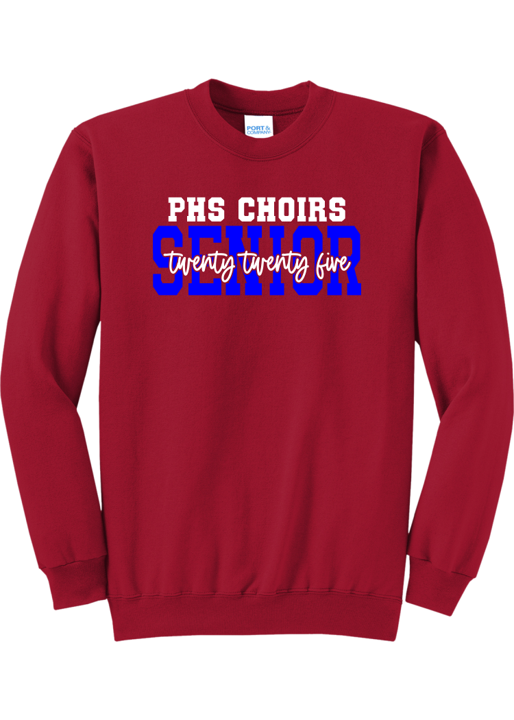 Plainfield Senior 2025 Cursive Crewneck