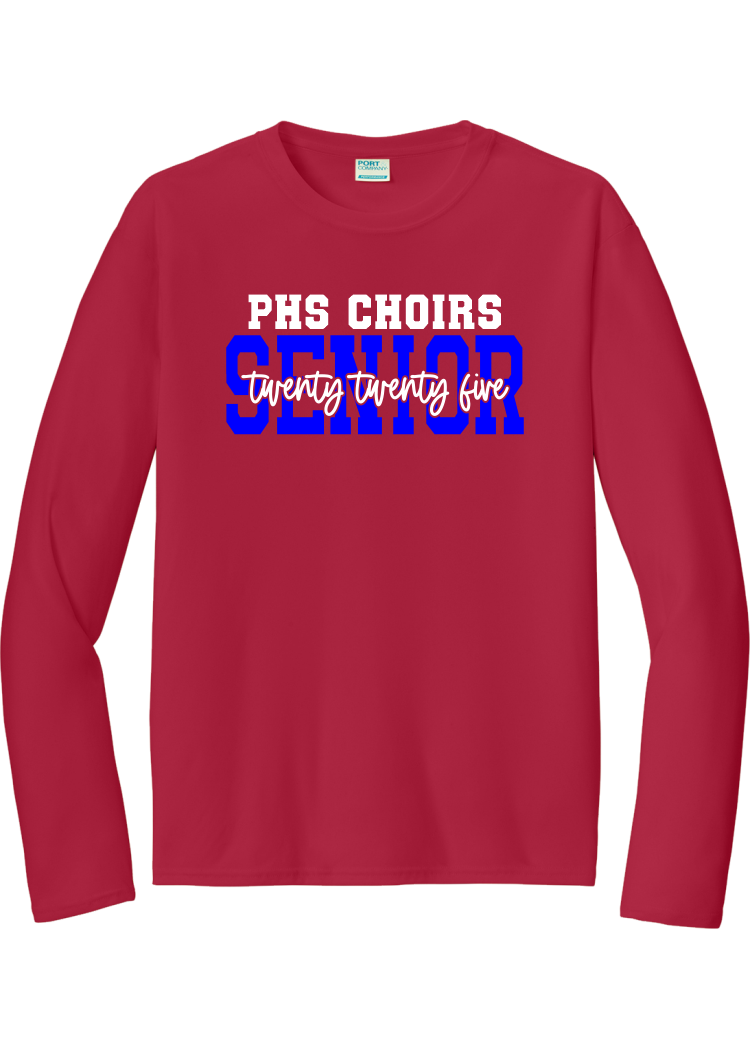 Plainfield Senior 2025 cursive Drifit Longsleeve Tee