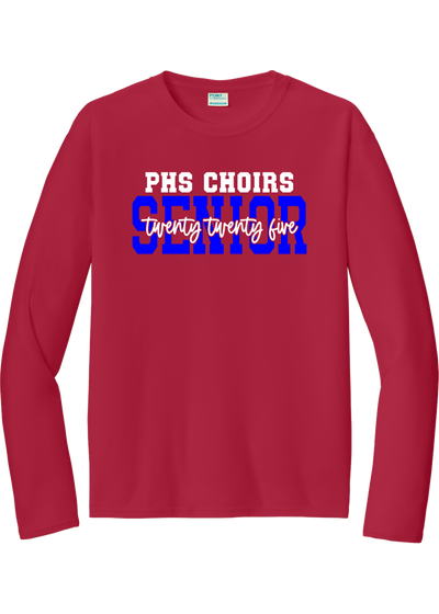 Plainfield Senior 2025 cursive Drifit Longsleeve Tee