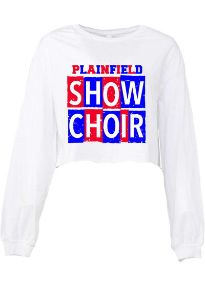 Plainfield Show Choir Blocks Crop Longsleeve Tee - YSD