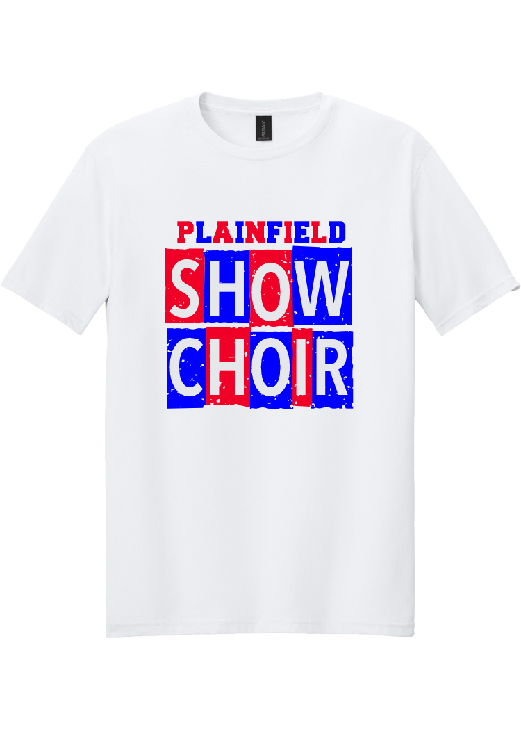 Plainfield Show Choir Blocks White T-shirt - YSD