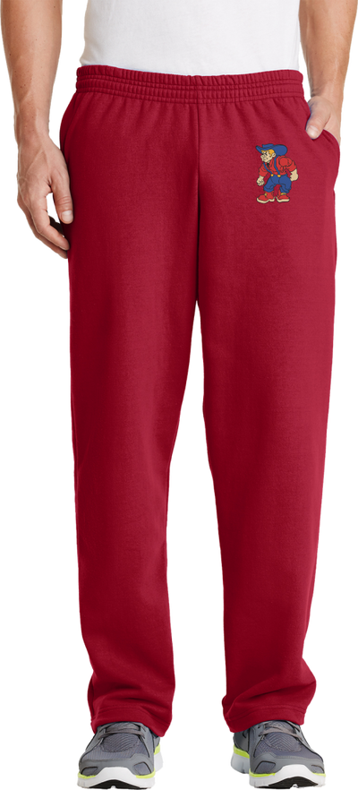 Plainfield Wrestling Core Fleece Sweatpants with Pockets - Y&S Designs, LLC