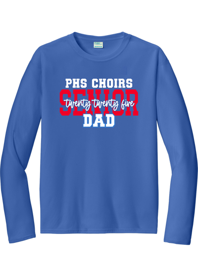 Plainfield Choirs Senior DAD,MOM 2025 Cursive Longsleeve Tee