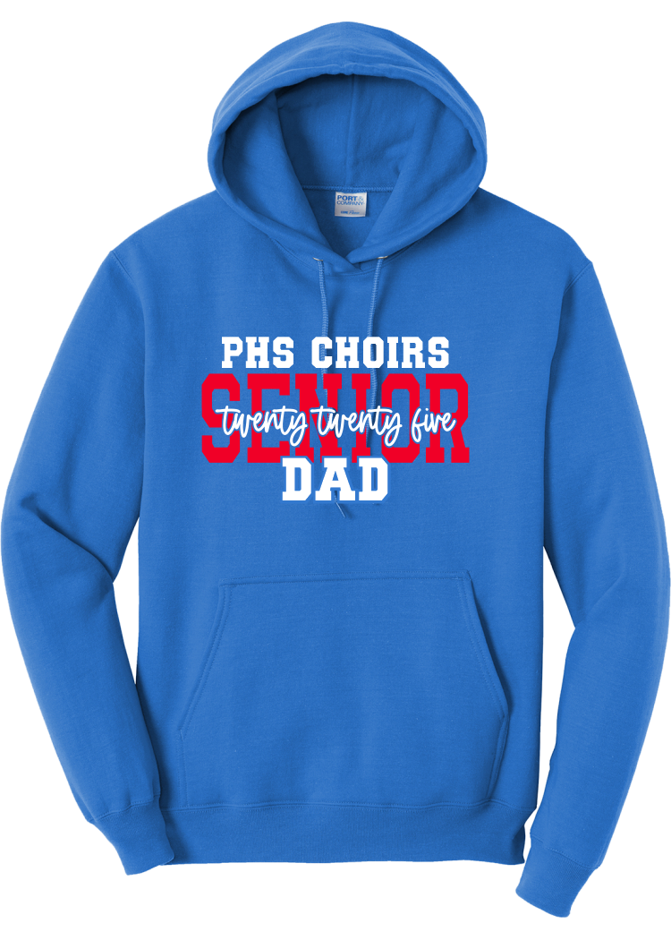 Plainfield Choirs Senior DAD,MOM 2025 Cursive Hoodie