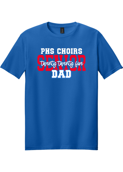 Plainfield Choirs Senior DAD,MOM 2025 Cursive T-shirt