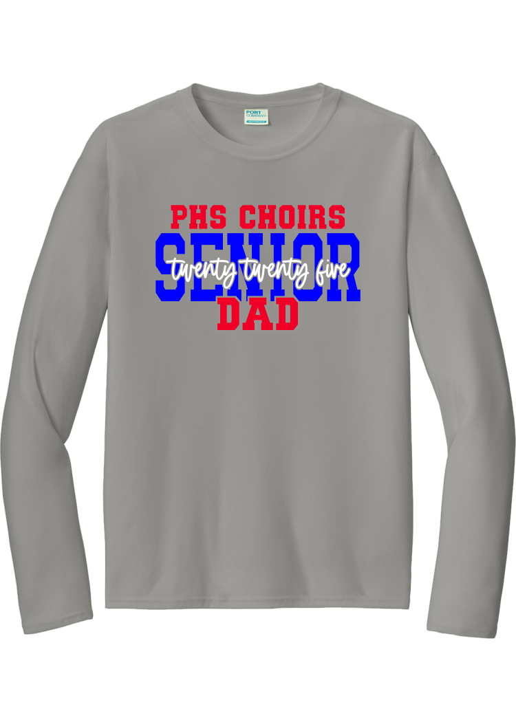 Plainfield Choirs Senior DAD,MOM 2025 Cursive Longsleeve Tee