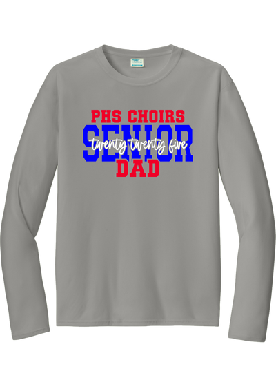 Plainfield Choirs Senior DAD,MOM 2025 Cursive Longsleeve Tee