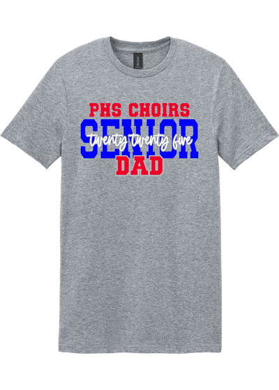 Plainfield Choirs Senior DAD,MOM 2025 Cursive T-shirt