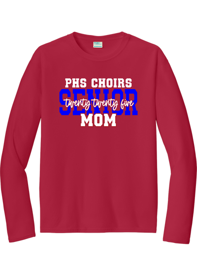 Plainfield Choirs Senior DAD,MOM 2025 Cursive Longsleeve Tee