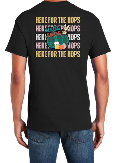 Kegs & Eggs T-Shirt Here for the Hops 2023 Circle full color - YSD