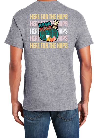 Kegs & Eggs T-Shirt Here for the Hops 2023 Circle full color - YSD