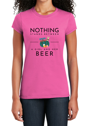 Kegs & Eggs T-Shirt Nothing Stands Between a Girl - YSD