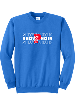 Plainfield Show Choir repeated Crewneck - YSD