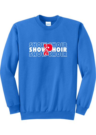 Plainfield Show Choir repeated Crewneck - YSD