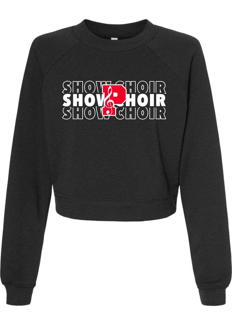 Plainfield Show Choir repeated Crop Pullover - YSD