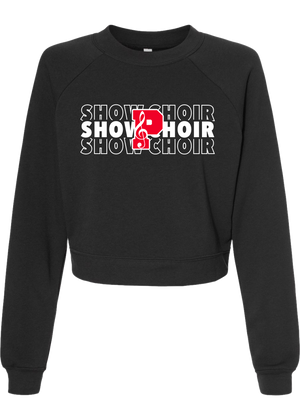 Plainfield Show Choir repeated Crop Pullover - YSD