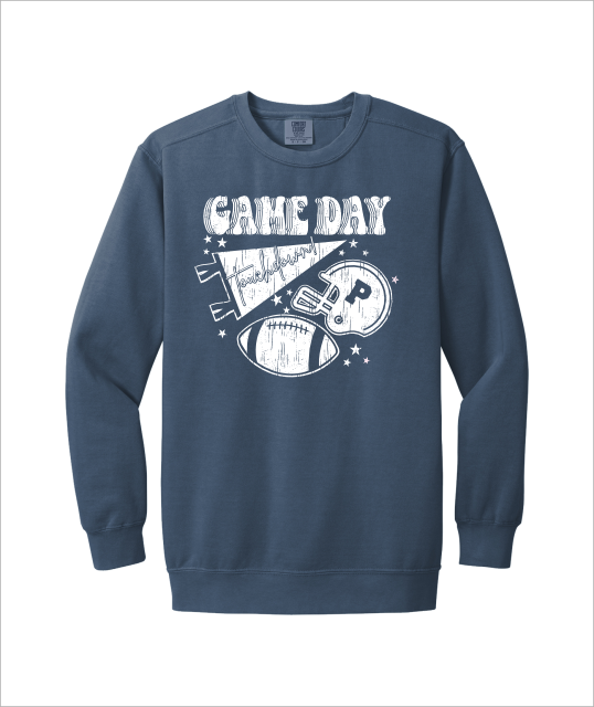 WHITE GAME DAY COMFORT COLOR CREW NECK - YSD