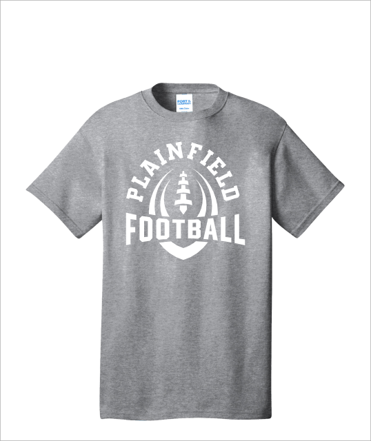 WHITE PLAINFIELD FOOTBALL TSHIRT - YSD