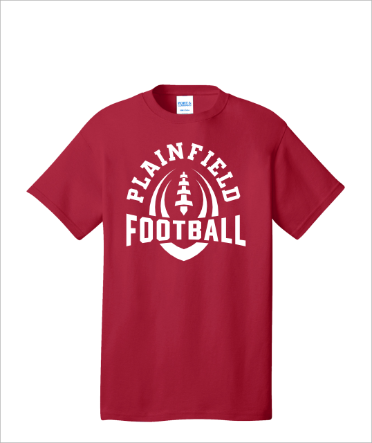 WHITE PLAINFIELD FOOTBALL TSHIRT - YSD