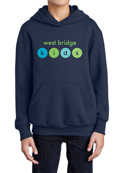 West Bridge Church Youth Core Fleece Pullover Hooded Sweatshirt Color - YSD