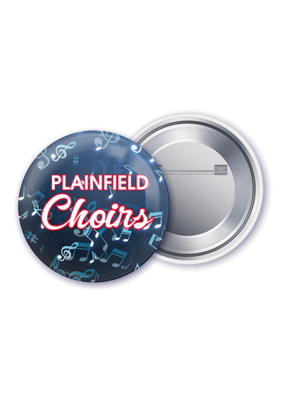 Plainfield Choirs Blue button - YSD