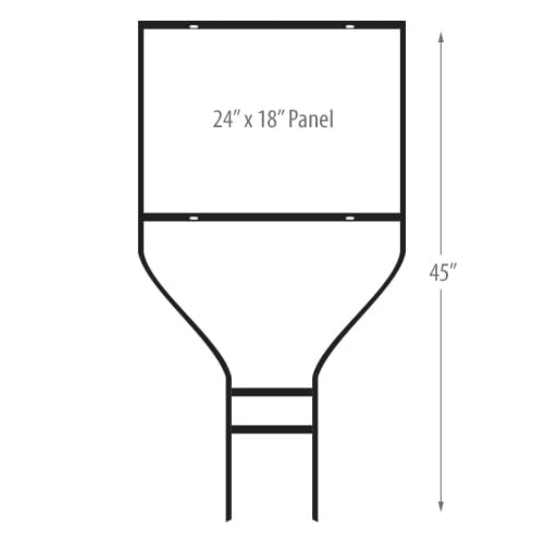 Banjo Frame Sign Holders WITH SIGN - Y&S Designs, LLC