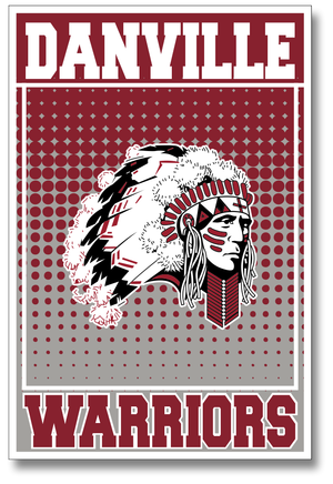 DANVILLE WARRIORS Blanket - Y&S Designs, LLC