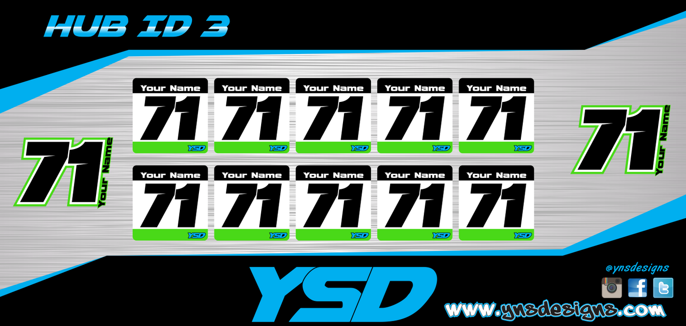 Hub ID sheet - Y&S Designs, LLC