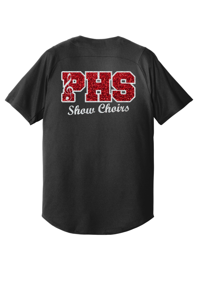 PLAINFIELD CHOIRS Full Button Lightweight Baseball Jersey - Y&S Designs, LLC