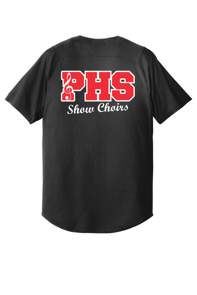 PLAINFIELD CHOIRS Full Button Lightweight Baseball Jersey - Y&S Designs, LLC