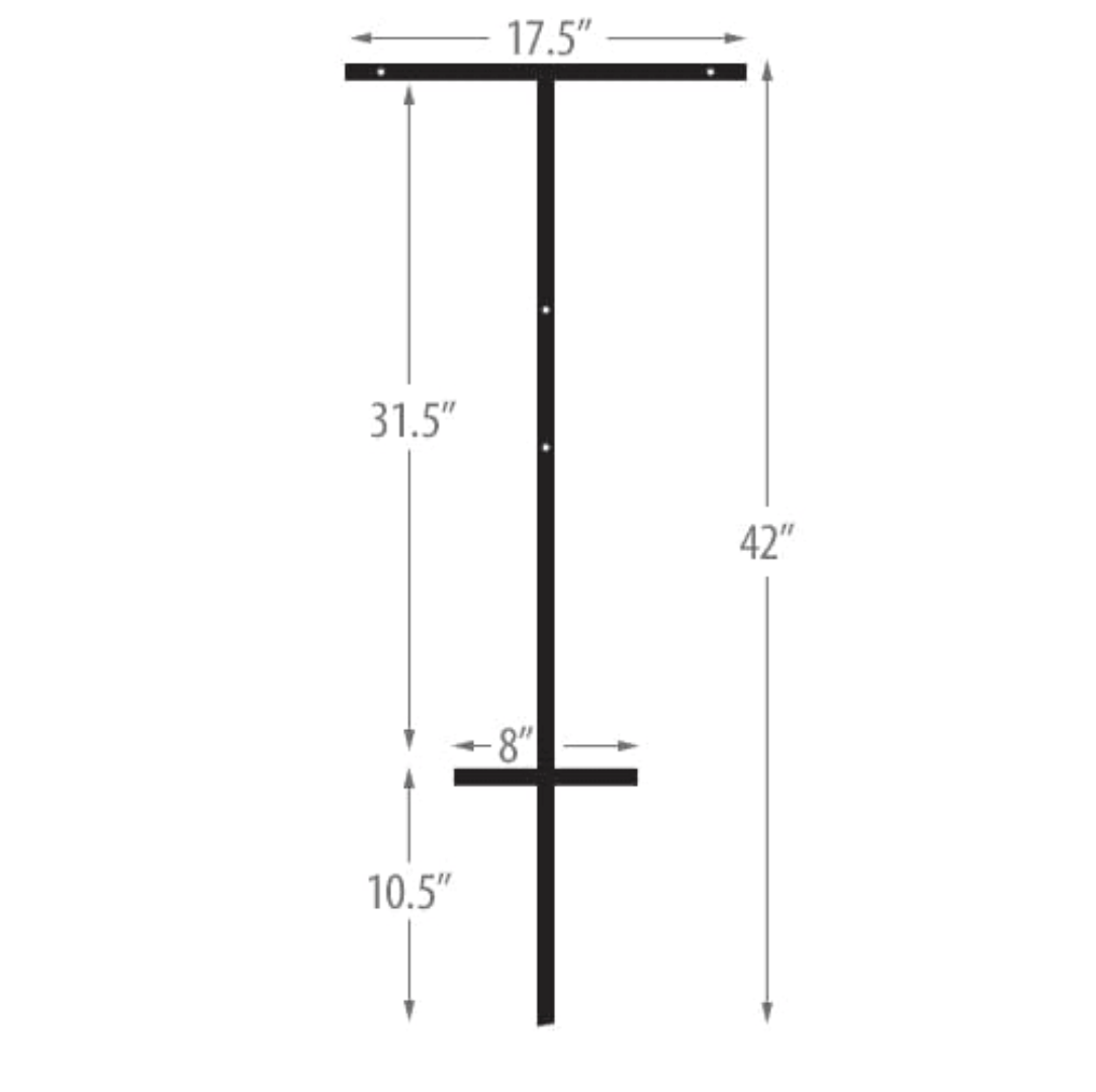 T-Bar Sign Stakes with Sign - Y&S Designs, LLC