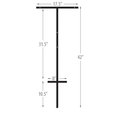 T-Bar Sign Stakes with Sign 24X36 - Y&S Designs, LLC