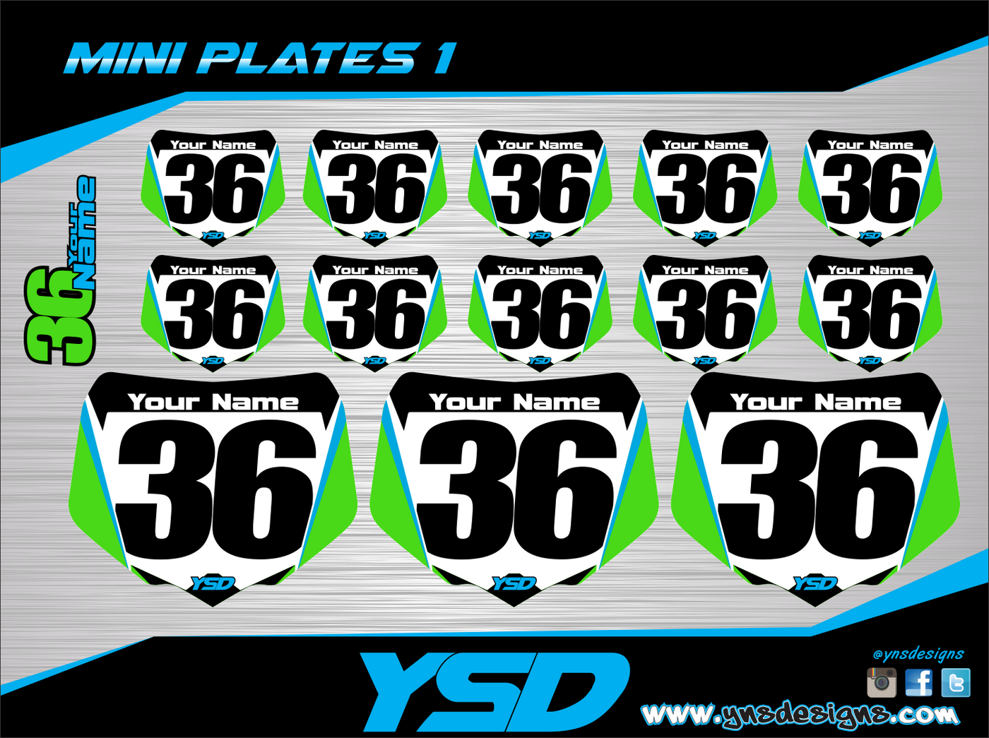 Mini Plate sheet - Y&S Designs, LLC